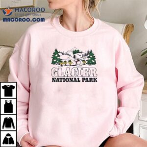 Snoopy And Woodstock Explore Glacier Park In This Cool Tshirt