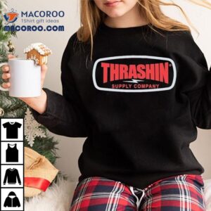 Vintage Style Badge Design Thrashin Crew Tshirt