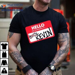 Vintage Style Kevin Nickname Retro Design Tshirt