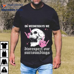 Wednesday Rebellion Vibes With Edgy Skull Design T Tshirt