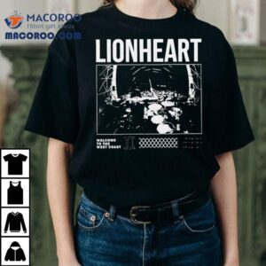 West Coast Vibes With Lionhearts Latest Album Release Tshirt