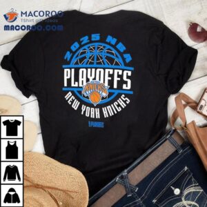 2025 Knicks playoff schedule details on t-shirt