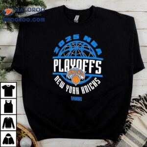 2025 Knicks playoff schedule details on t-shirt