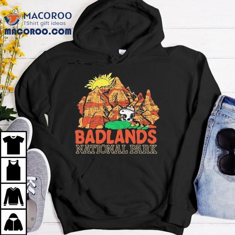 Badlands Adventure Snoopy And Woodstock Graphic T-shirt Badlands Adventure Snoopy And Woodstock Graphic T-shirt