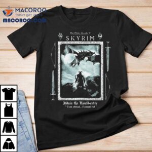 Eternal Alduin the World Eater from Skyrim V T-Shirt 3 Eternal Alduin The World Eater From Skyrim V Tshirt