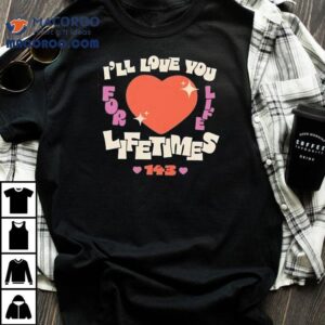 Forever Devoted Heart Print T Tshirt