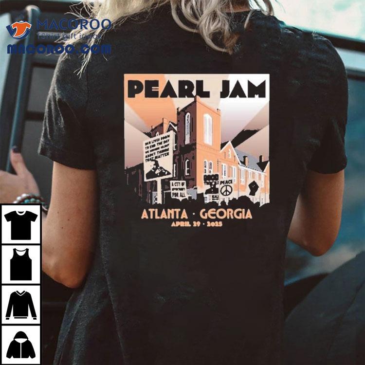 Pearl Jam 2025 tour dark matter Atlanta April event t-shirt Pearl Jam 2025 tour dark matter Atlanta April event t-shirt