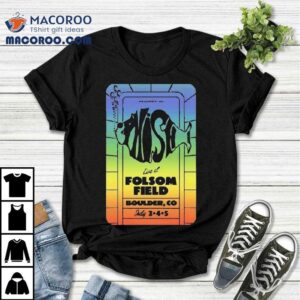 Phish 2025 Boulder concert rainbow design tshirt 3 Phish Boulder Concert Rainbow Design T Tshirt