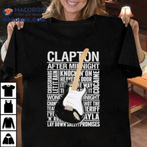 Rock legend Eric Clapton guitar design t-shirt 3 Rock Legend Eric Clapton Guitar Design Tshirt
