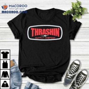 Vintage Style Badge Design Thrashin Crew Tshirt