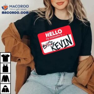 Vintage Style Kevin Nickname Retro Design Tshirt