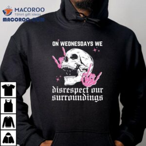 Wednesday Rebellion Vibes With Edgy Skull Design T Tshirt