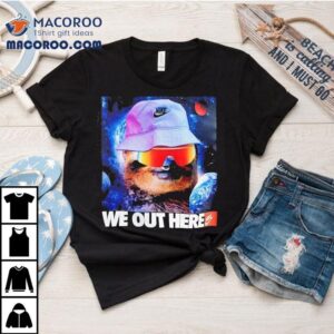 Adorable Sloth Astronaut Floating In Galaxy T-shirt