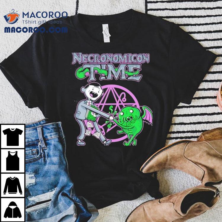 Adventure Time Inspired H P Lovecraft Cthulhu Mythos T-shirt Adventure Time Inspired H P Lovecraft Cthulhu Mythos T-shirt