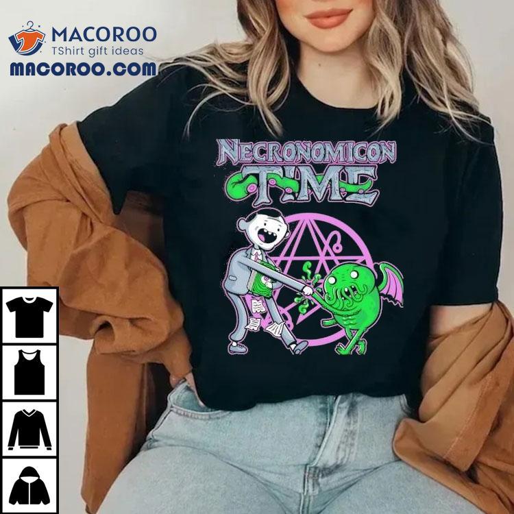 Adventure Time Inspired H P Lovecraft Cthulhu Mythos T-shirt Adventure Time Inspired H P Lovecraft Cthulhu Mythos T-shirt