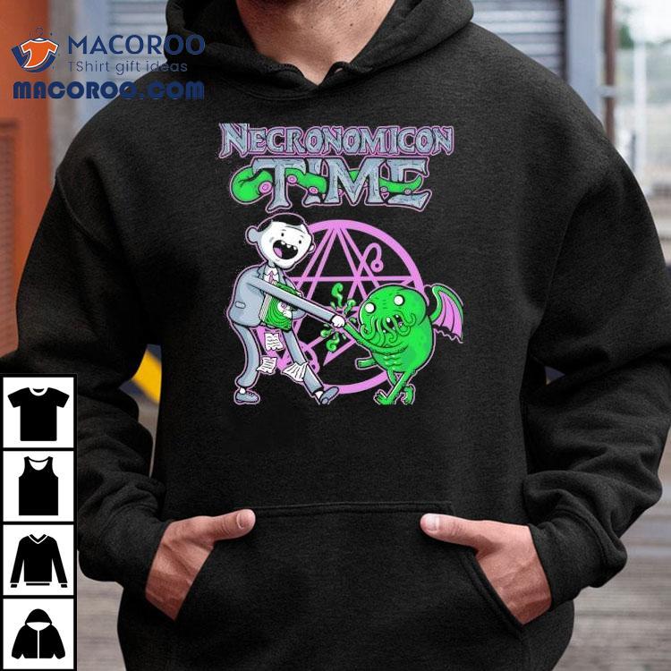 Adventure Time Inspired H P Lovecraft Cthulhu Mythos T-shirt Adventure Time Inspired H P Lovecraft Cthulhu Mythos T-shirt