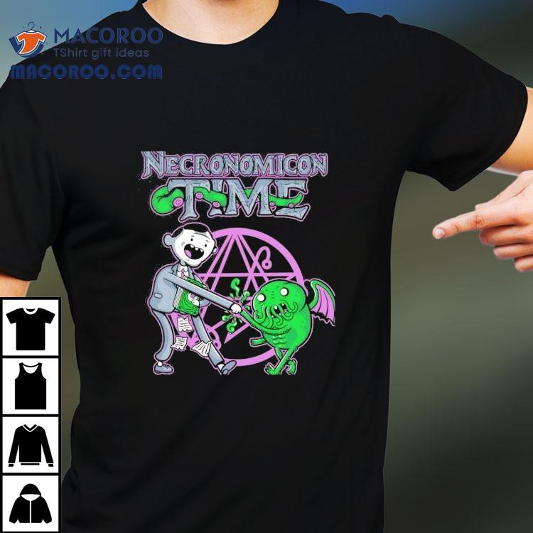 Adventure Time Inspired H P Lovecraft Cthulhu Mythos T-shirt Adventure Time Inspired H P Lovecraft Cthulhu Mythos T-shirt