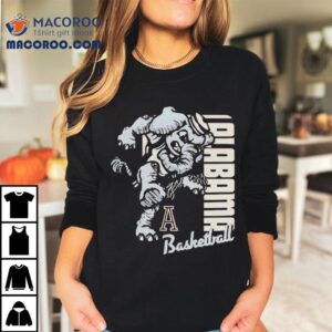 Alabama Crimson Tide Mascot Basketball Tournament Inspired T Shirt Design