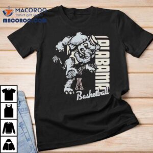 Alabama Crimson Tide Mascot Basketball Tournament Inspired T Shirt Design