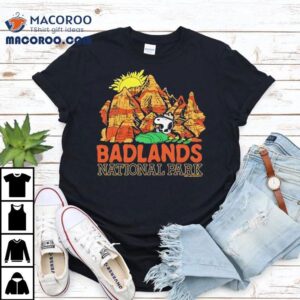 Badlands National Park Adventure With Snoopy Graphic T-shirt