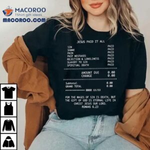 Biblical Redemption Message From Romans On Mens Faith Inspired Tshirt