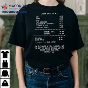 Biblical Redemption Message From Romans On Mens Faith Inspired Tshirt