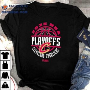 Cavs 2025 playoff schedule details on stylish t-shirt