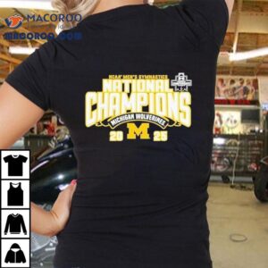 Celebrate Michigan Wolverines 2025 gymnastics victory with this exclusive t-shirt