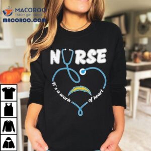 Chargers Nurse Design Celebrates Healthcare Heroes Tshirt