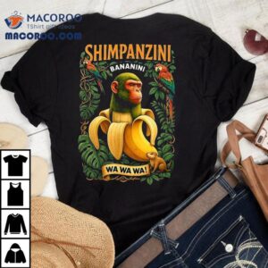 Crazy Italian Chimpanzee Banana Meme Tshirt