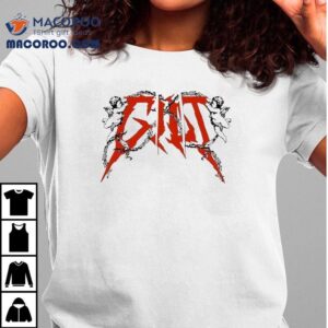 Dark Angel Design With Golden Accents T Tshirt