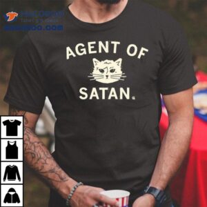 Devilish Feline Design T-Shirt