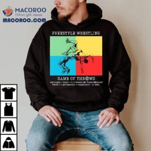 Dynamic Moves From The Mat On This Wrestling Tshirt