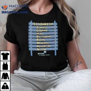Five Decades Of Outdoor Joy And Sunset Adventures Tshirt