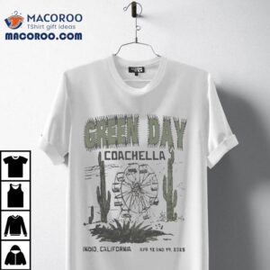 Green Day rocks Coachella with exclusive performances in April 2025 t-shirt 1 Green Day Coachella Indio California April Cactus Tshirt