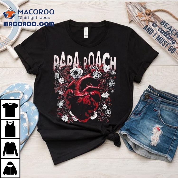 Heart And Roses Papa Roach Shirt Heart And Roses Papa Roach Shirt