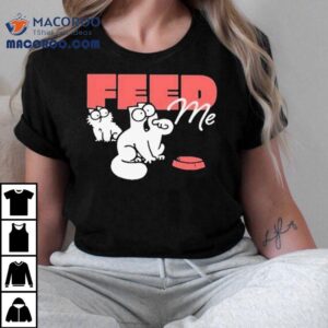 Hungry feline design on a comfy t-shirt