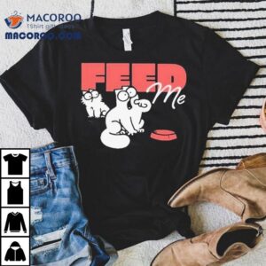 Hungry Feline Design On A Comfy Tshirt