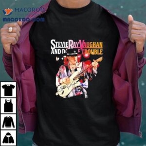 Iconic Stevie Ray Vaughan Band Design Tshirt