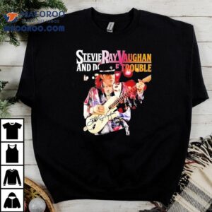 Iconic Stevie Ray Vaughan Band Design Tshirt