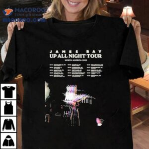 James Bay 2025 North American Tour Late Night Shows T-shirt 1 James Bay North American Tour Late Night Shows Tshirt
