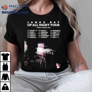 James Bay 2025 North American Tour Late Night Shows T-shirt 2 James Bay North American Tour Late Night Shows Tshirt