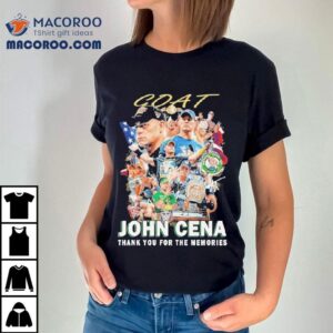 John Cena Tribute Design For Unforgettable Moments Tshirt
