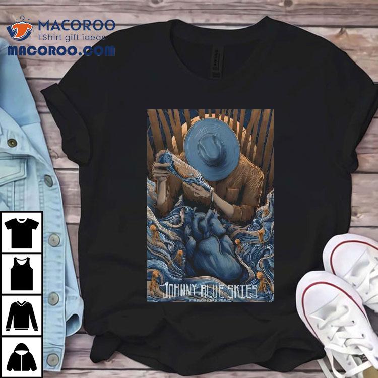 Johnny Blue Skies live at Mission Ballroom Denver April 2025 concert t-shirt Johnny Blue Skies live at Mission Ballroom Denver April 2025 concert t-shirt
