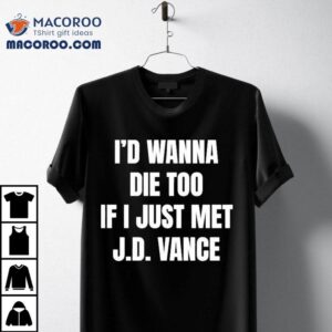 Life Loses Meaning After Meeting Jd Vance Tshirt