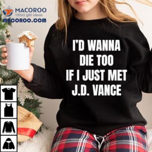 Life Loses Meaning After Meeting Jd Vance Tshirt