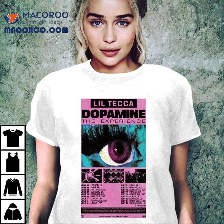 Lil Tecca 2025 tour excitement with exclusive dopamine experience t-shirt Lil Tecca 2025 tour excitement with exclusive dopamine experience t-shirt