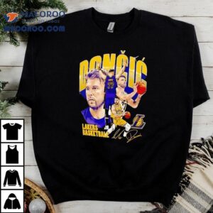 Luka Doncic Lakers Playoff Retro Basketball Tshirt