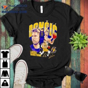 Luka Doncic Lakers Playoff Retro Basketball Tshirt
