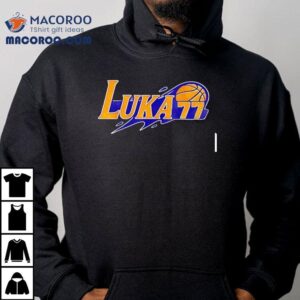 Luka Doncic Rocks Lakers Themed Tshirt